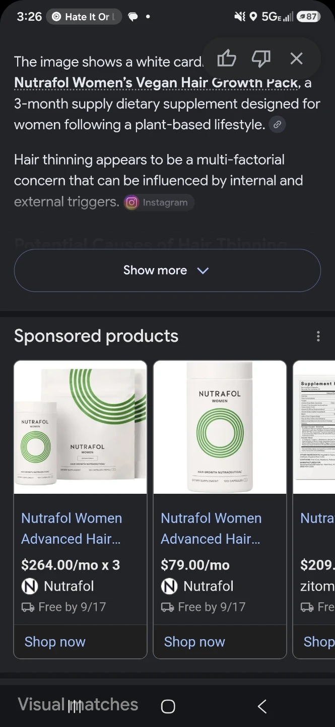 Nutrafol Women's Vegan Hair Growth Pack 360 Capsules - photo 2