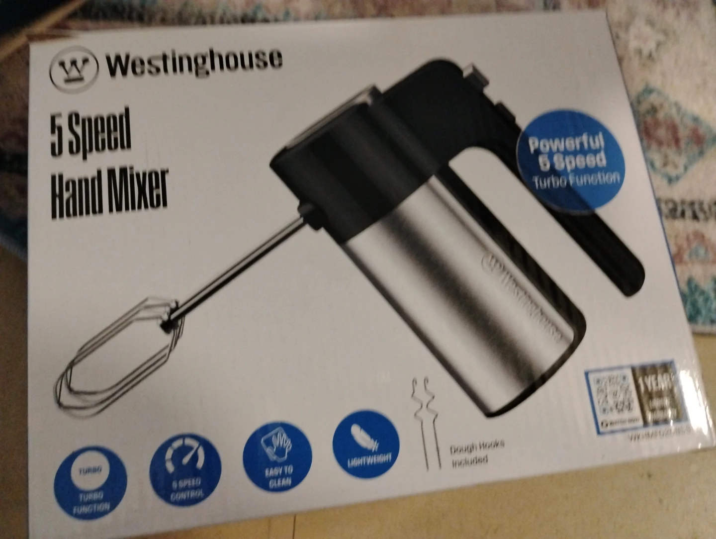Westinghouse 5-Speed Hand Mixer - photo 2