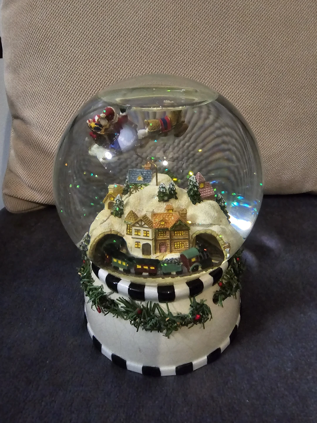 Christmas Village Musical Snow Globe