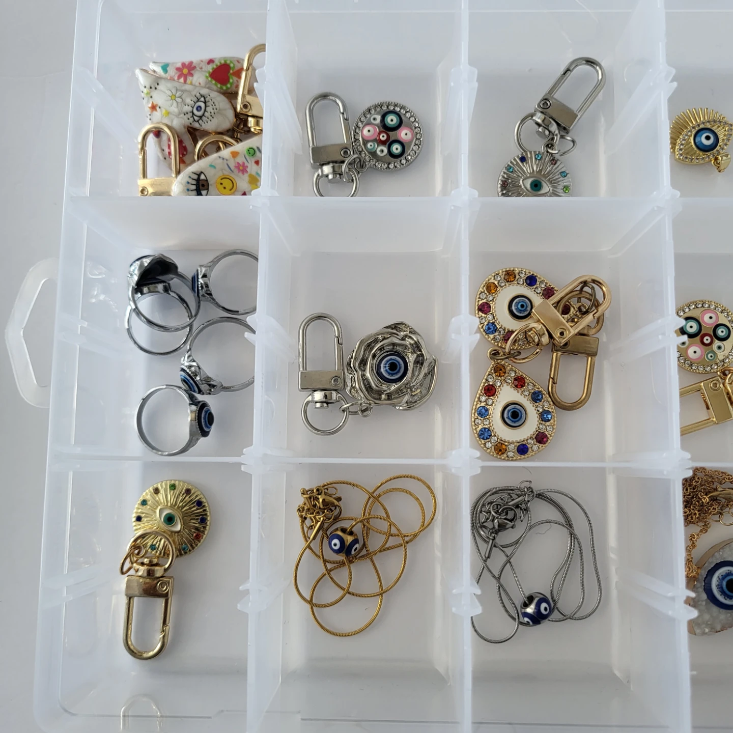 Large Collection of Evil Eye Jewellery and Keychains - photo 3