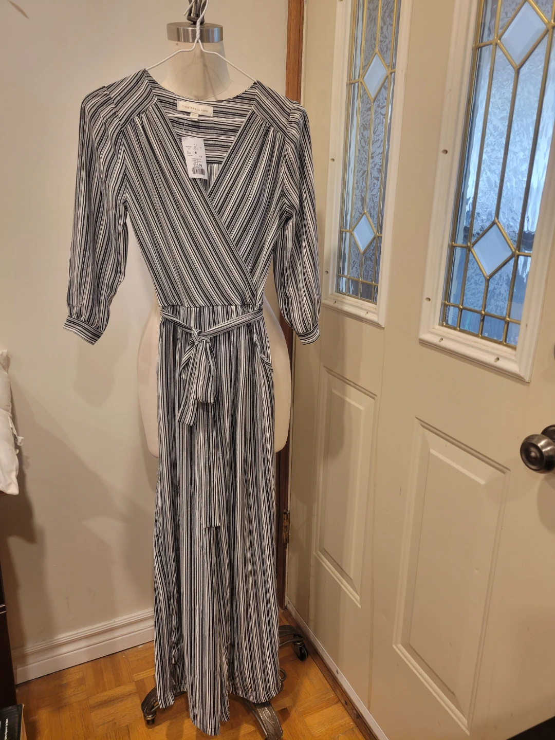 Monteau Los Angeles Striped Jumpsuit - XS