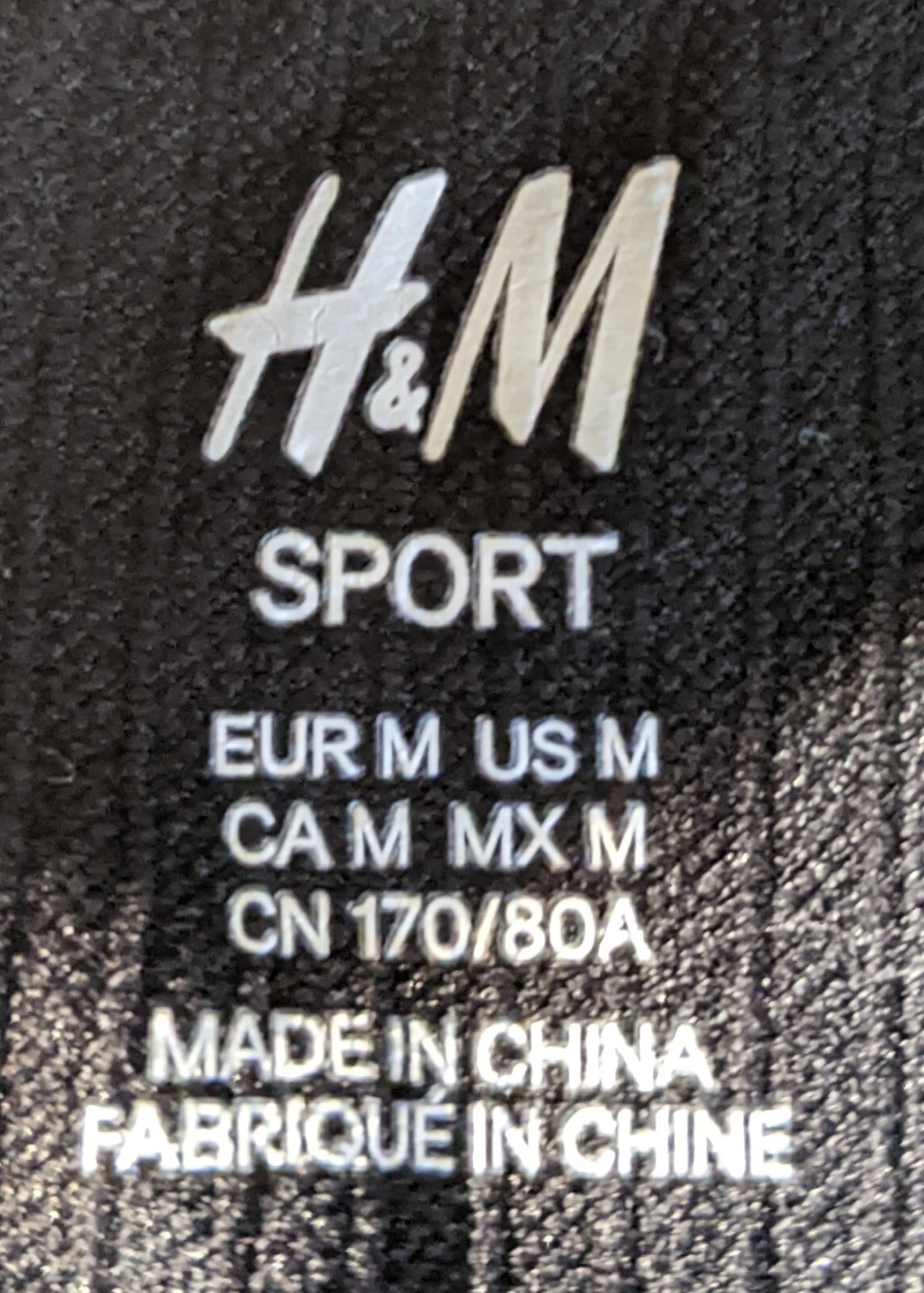 H&M Sport Black Biker Shorts Size Medium - photo 2