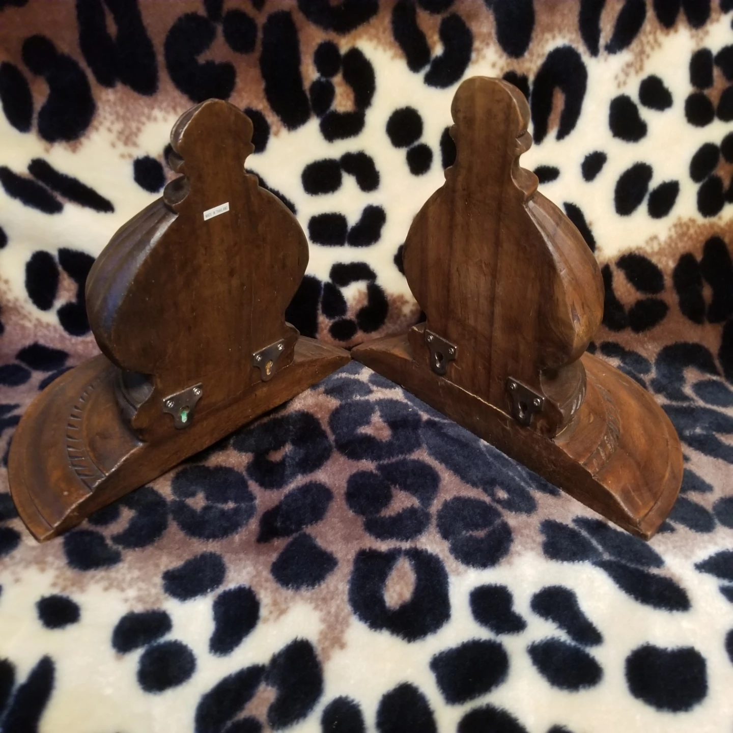Set of 2 Vintage Wooden Wall Shelves - photo 2