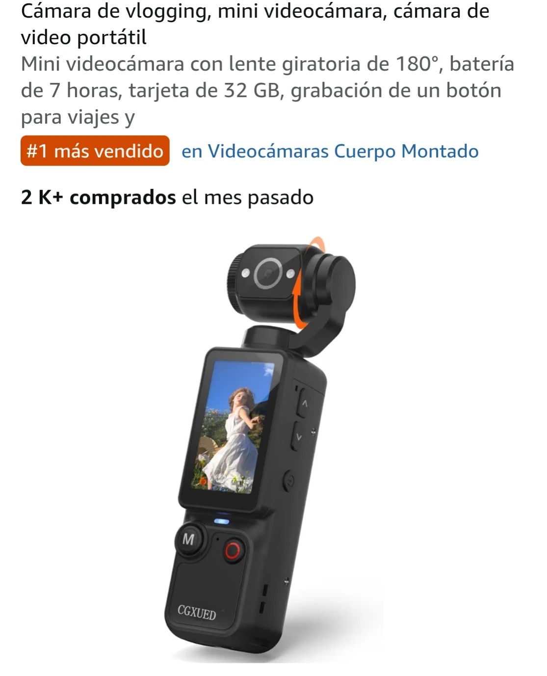 Black Portable Vlogging Camera (cash only)