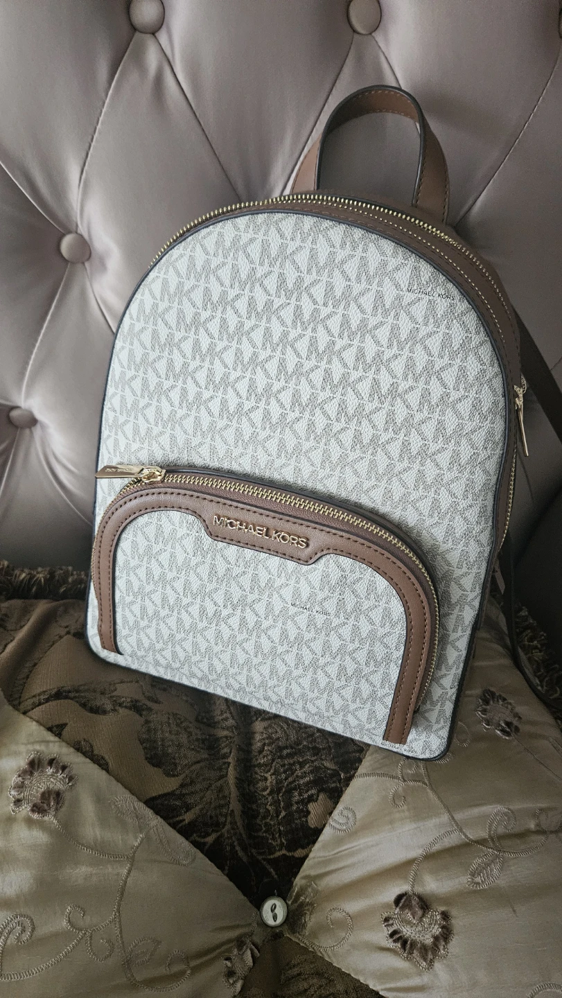 Michael Kors Logo Print Backpack