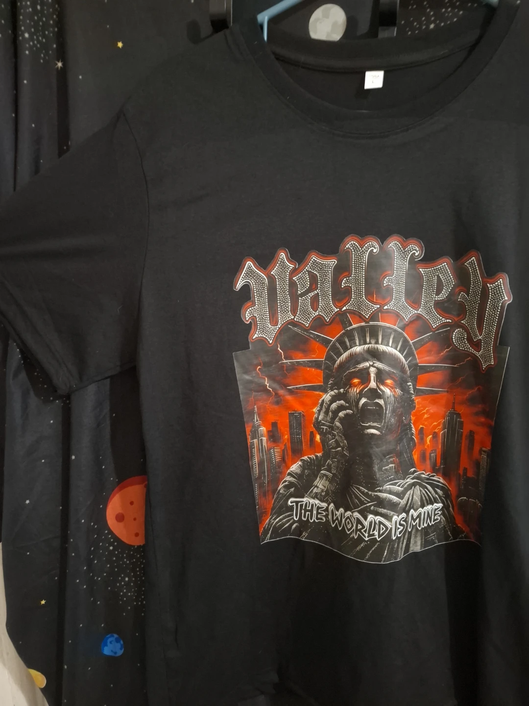 New York Statue of Liberty “The World Is Mine” T-Shirt L