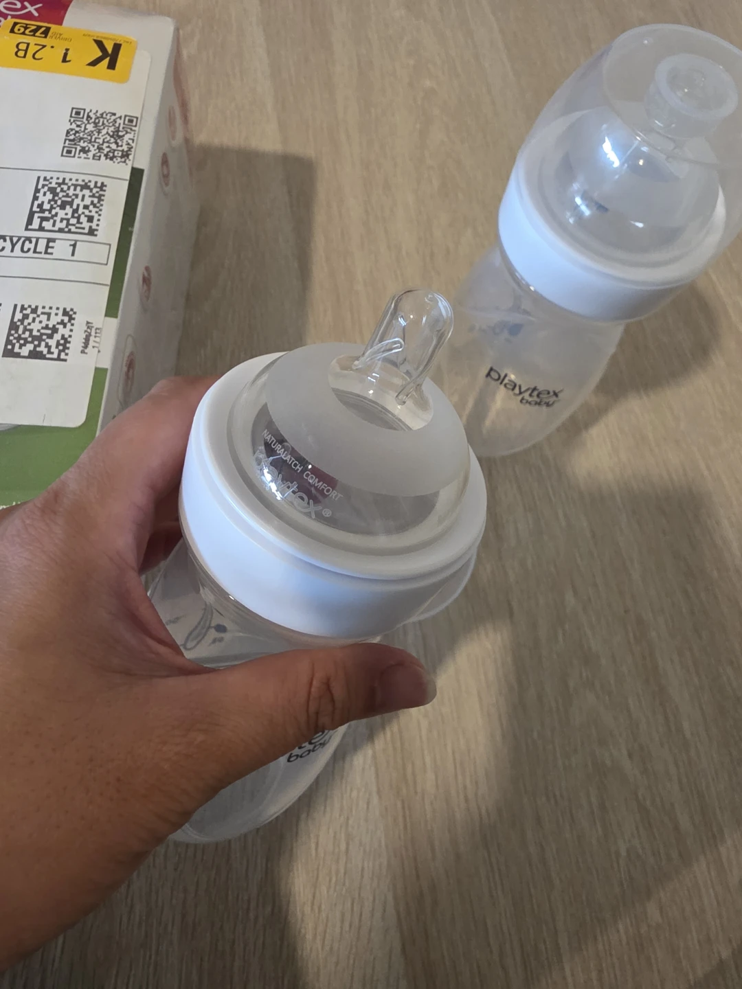 2 Playtex Baby Bottles and 100 Drop-Ins Liners - photo 3