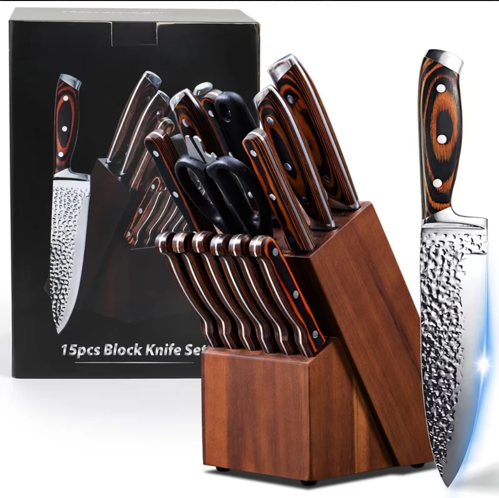 15 PIECE PRO KNIFE SET NEW