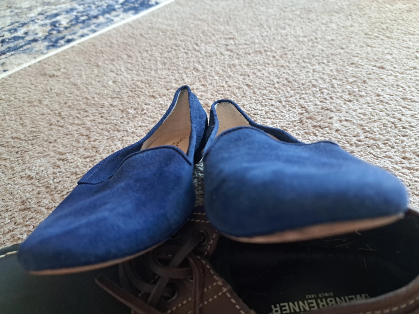 Giardini Firenze Blue Suede Flats - photo 3