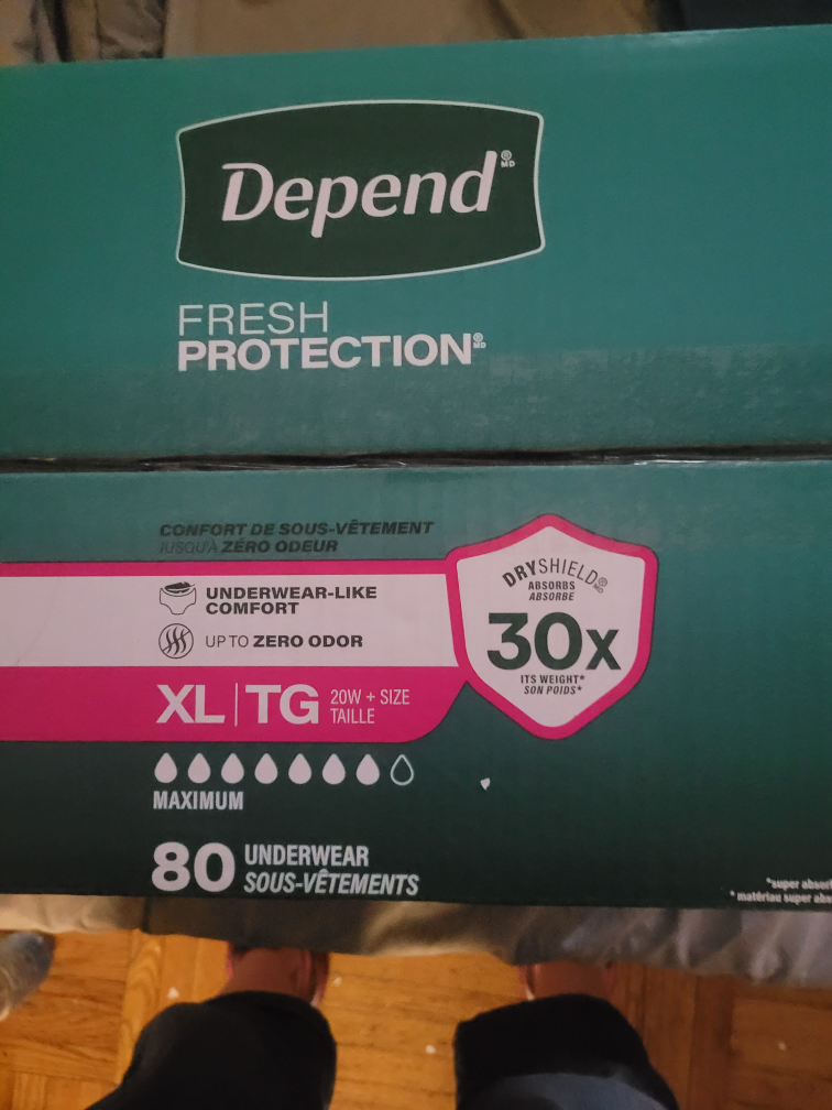 Depend Fresh Protection XL Underwear - 80 Count - photo 2