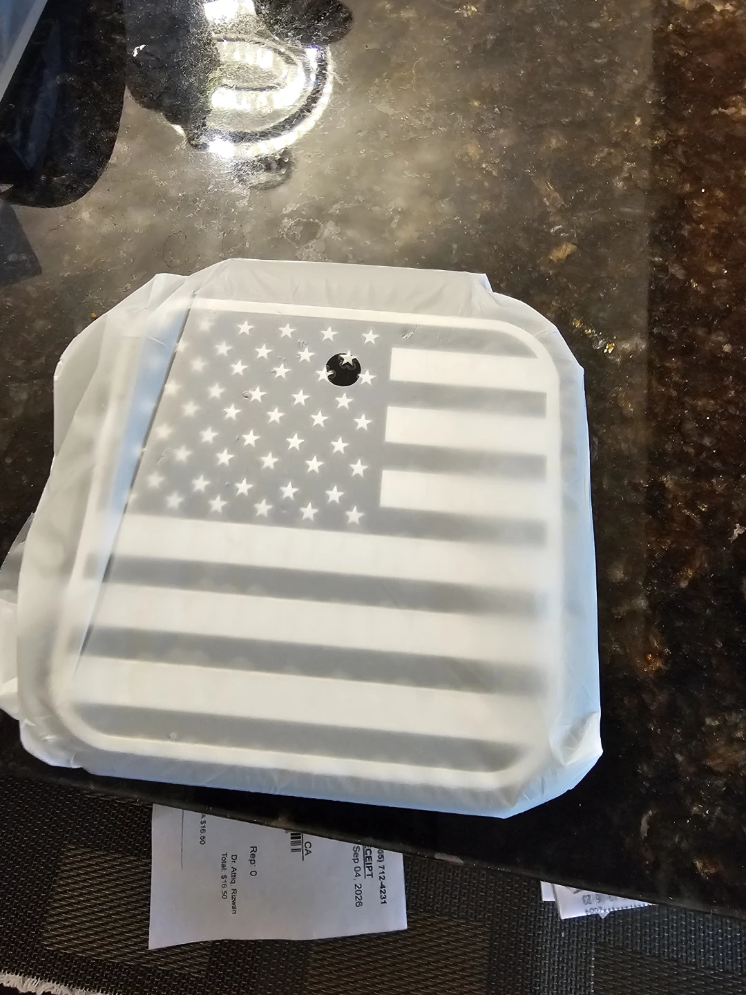 American Flag Trailer Hitch Cover - photo 5