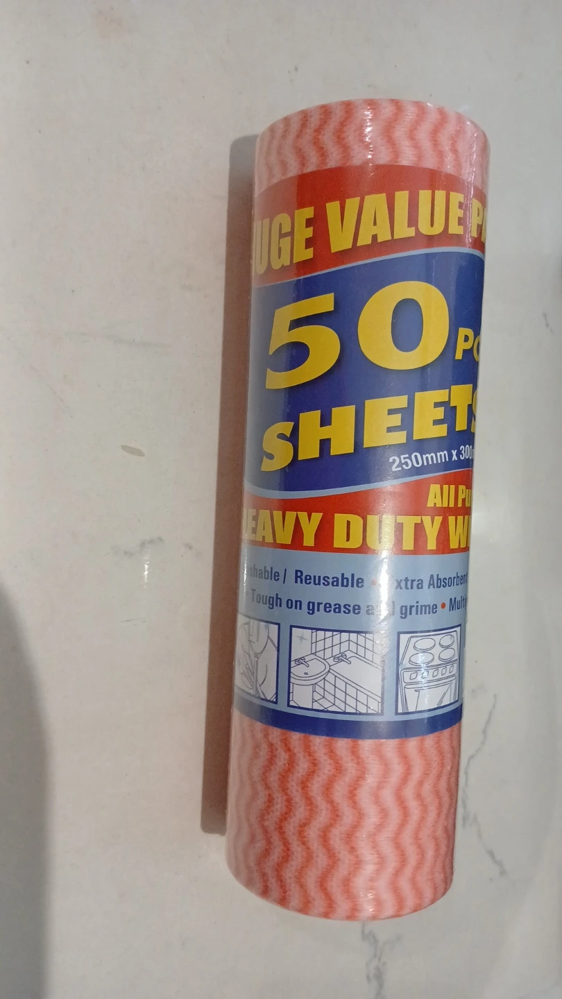 50 Piece Heavy Duty Cleaning Wipe Roll - photo 2