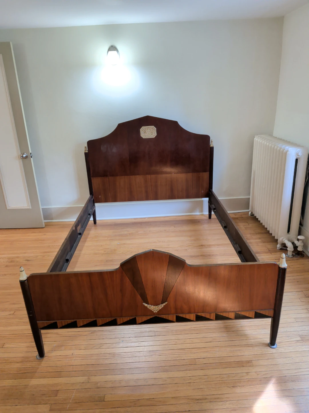 Vintage Art Deco Style Bed Frame