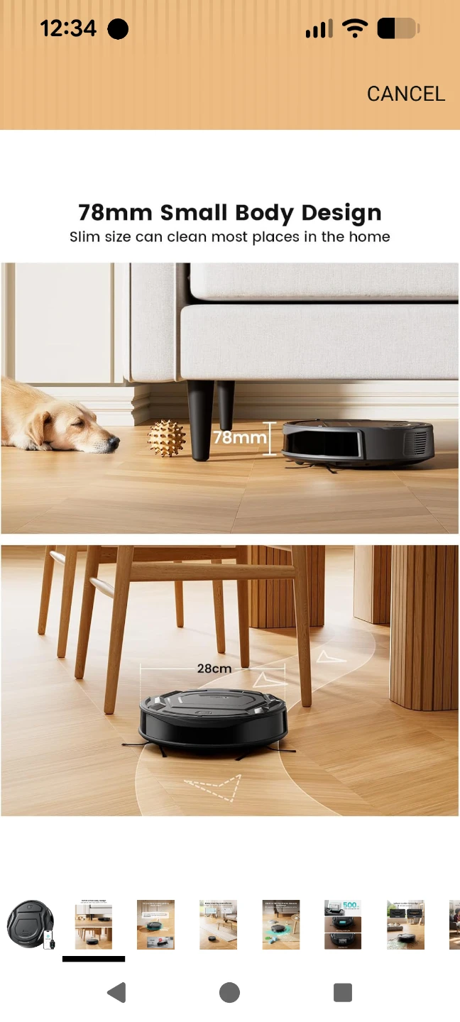 Lefant M210 Pro Robot Vacuum, 4000Pa Powerful Suction - photo 4