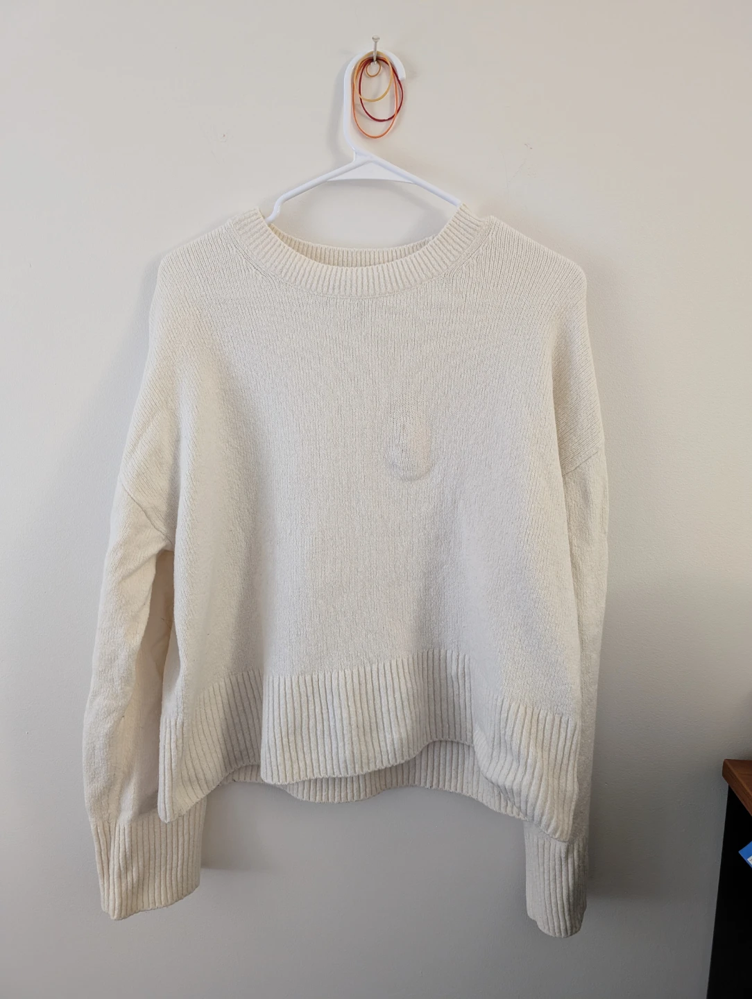 & Other Stories Cream Knit Sweater Jumper Pullover Warm Comfy