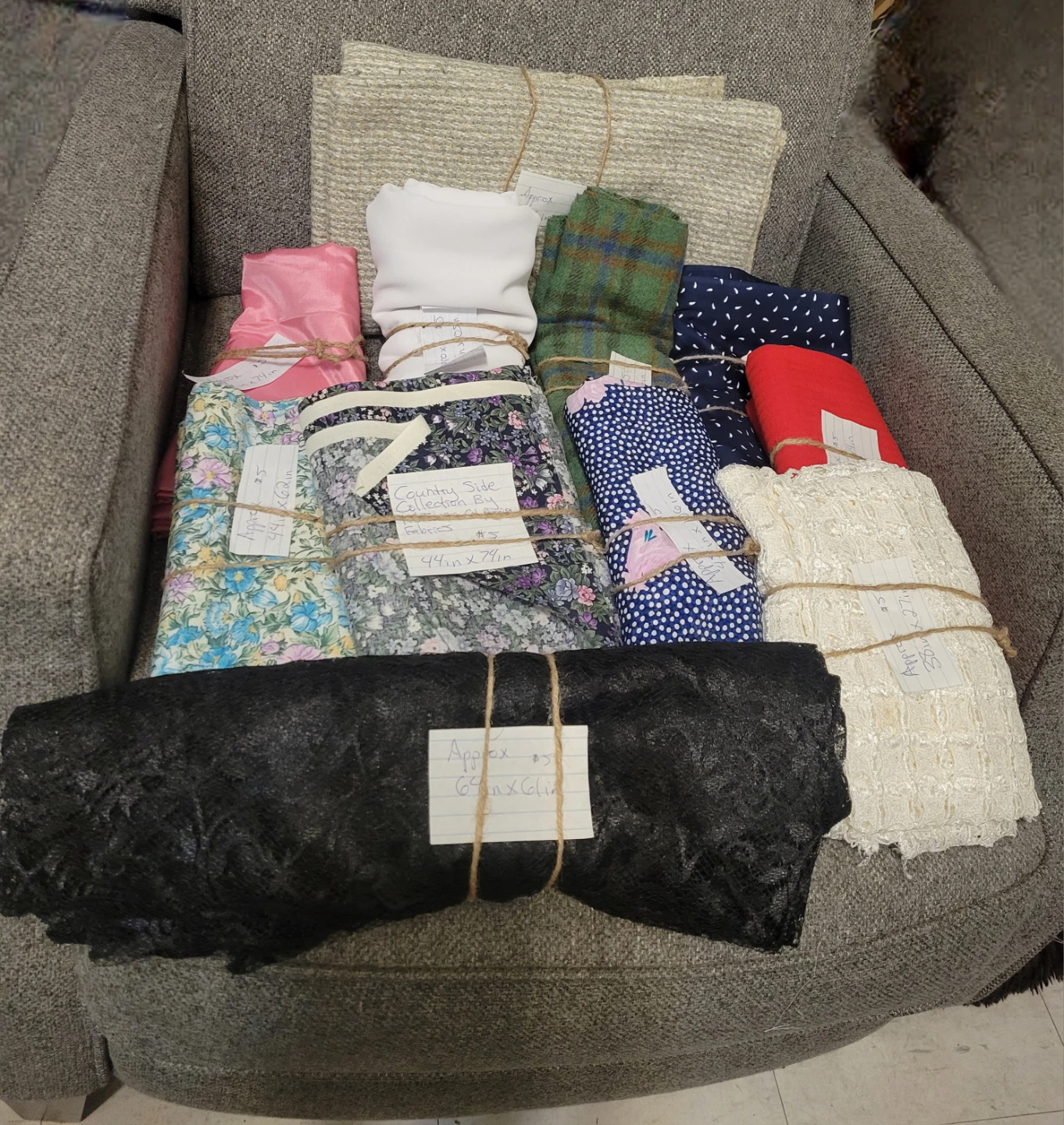 Fabric ($5 each)