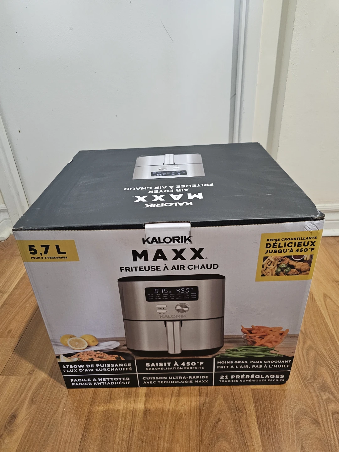 KALORIK MAXX Stainless Steel Digital Air Fryer Oven, 6 QT. 🏈 - photo 3