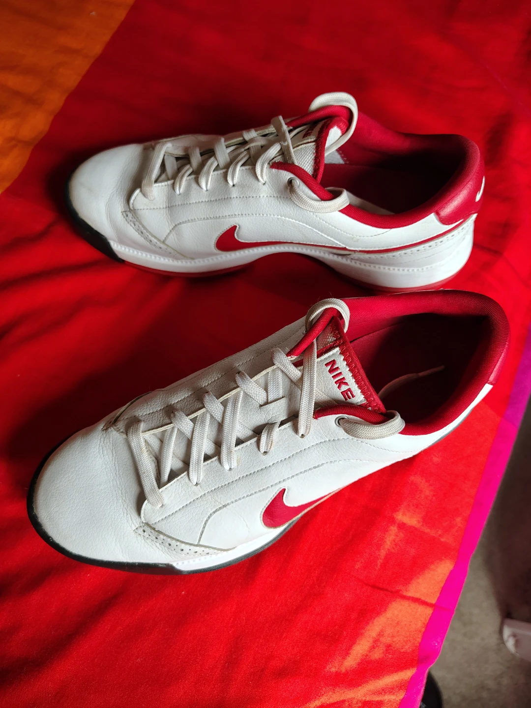 Nike Men's White and Red Golf Shoes US 9.5 - photo 3