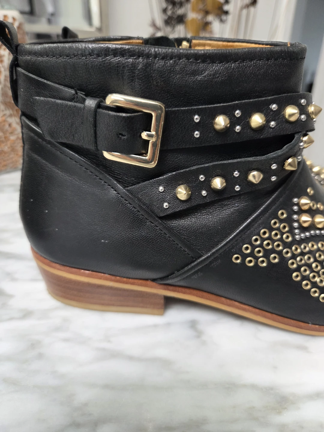 Zara Woman Studded Ankle Boots Size 36 - photo 2