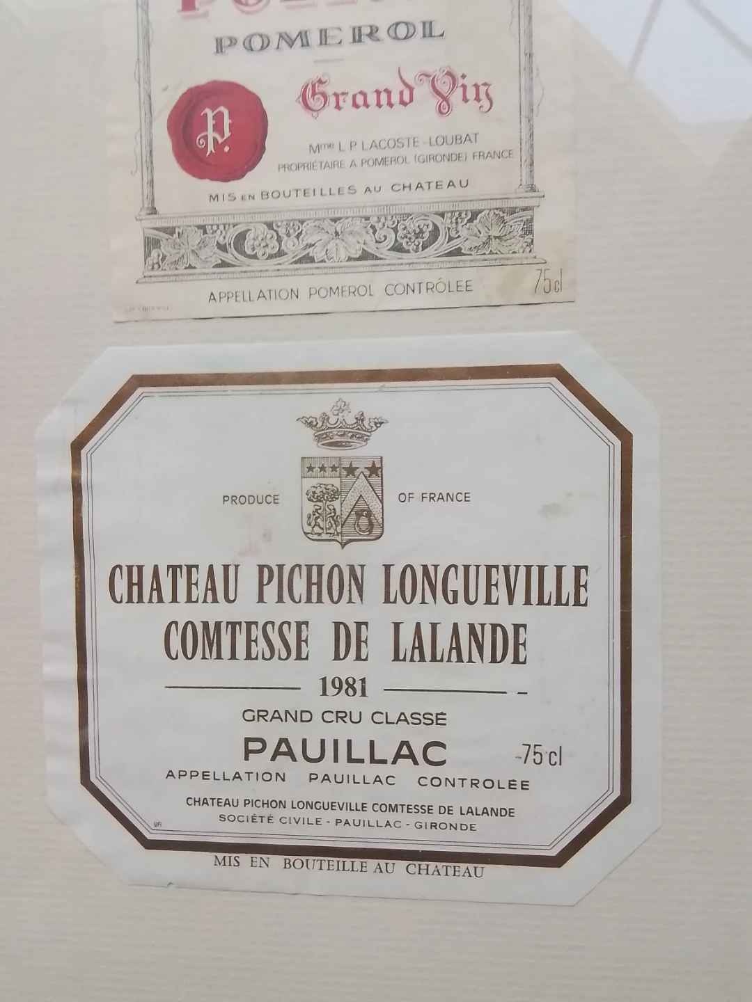 (6) Exceptionally Rare Vintage French Wine Labels - photo 5