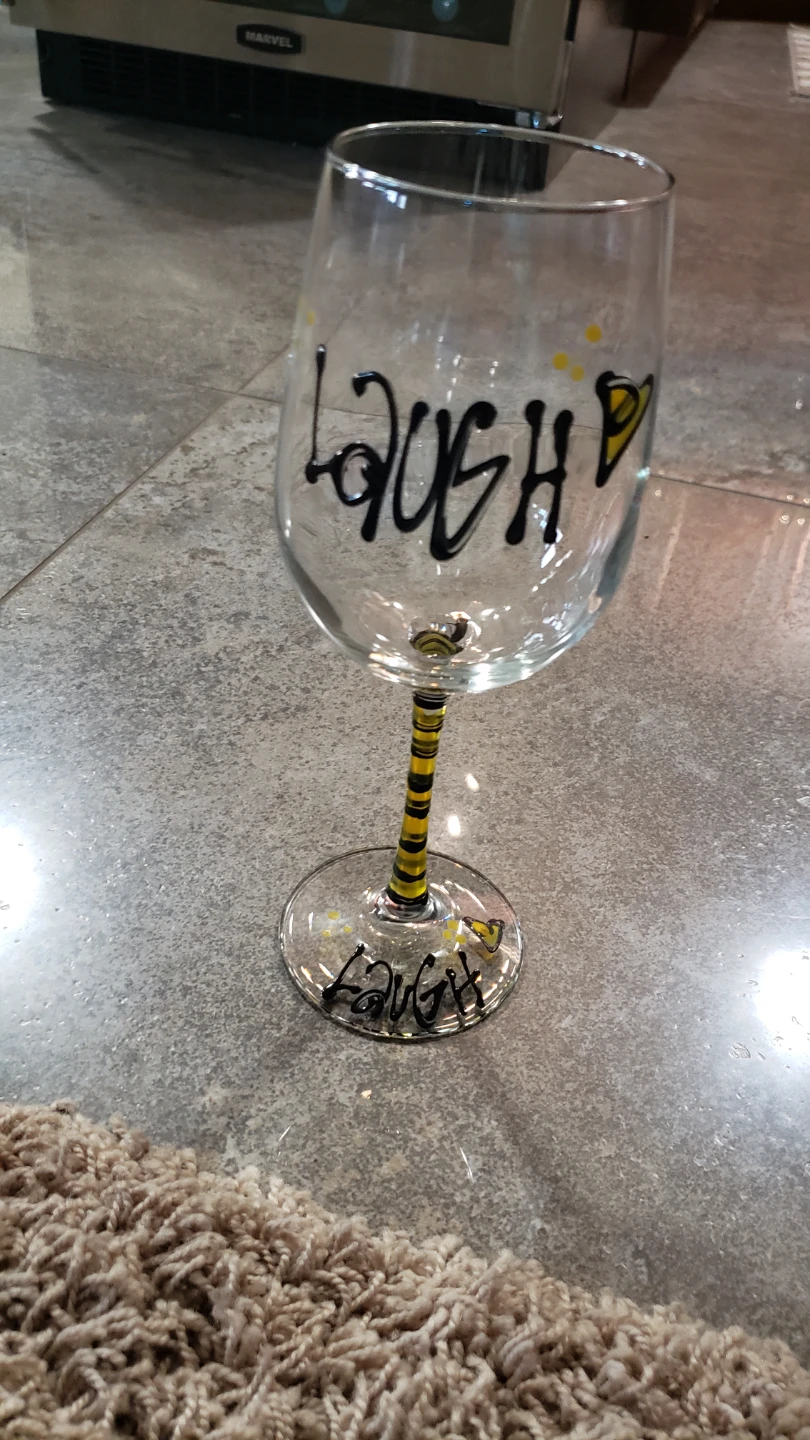 Hand Painted Decanter with 5 Glassware. - photo 5