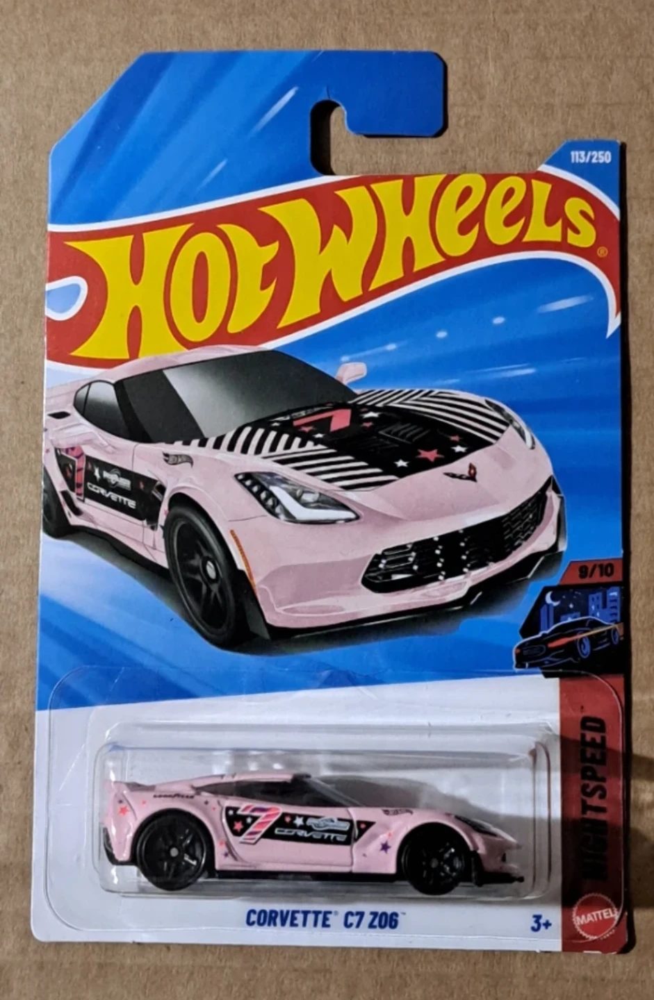 Hot Wheels, Pink Corvette,  C7 Z06