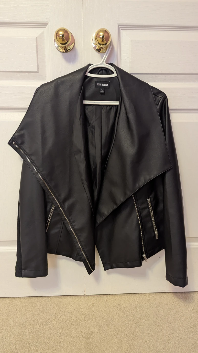 Steve Madden Black Faux Leather Jacket