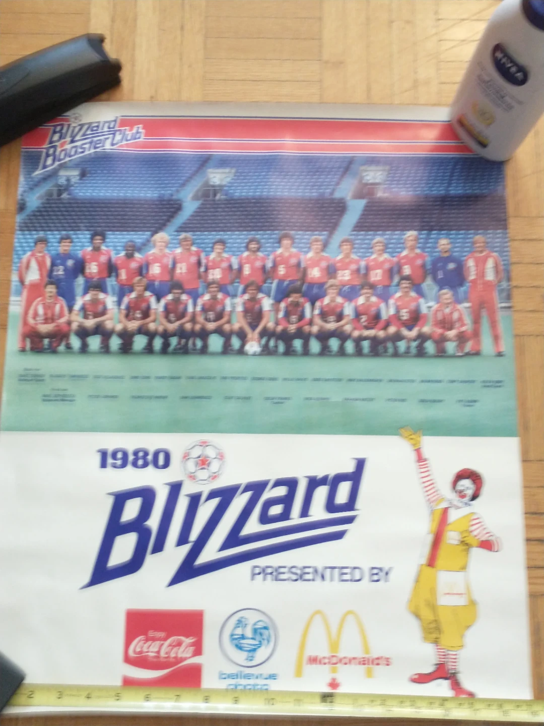 Rare 1980 NASL Toronto Blizzard Booster Club Soccer Poster - photo 5