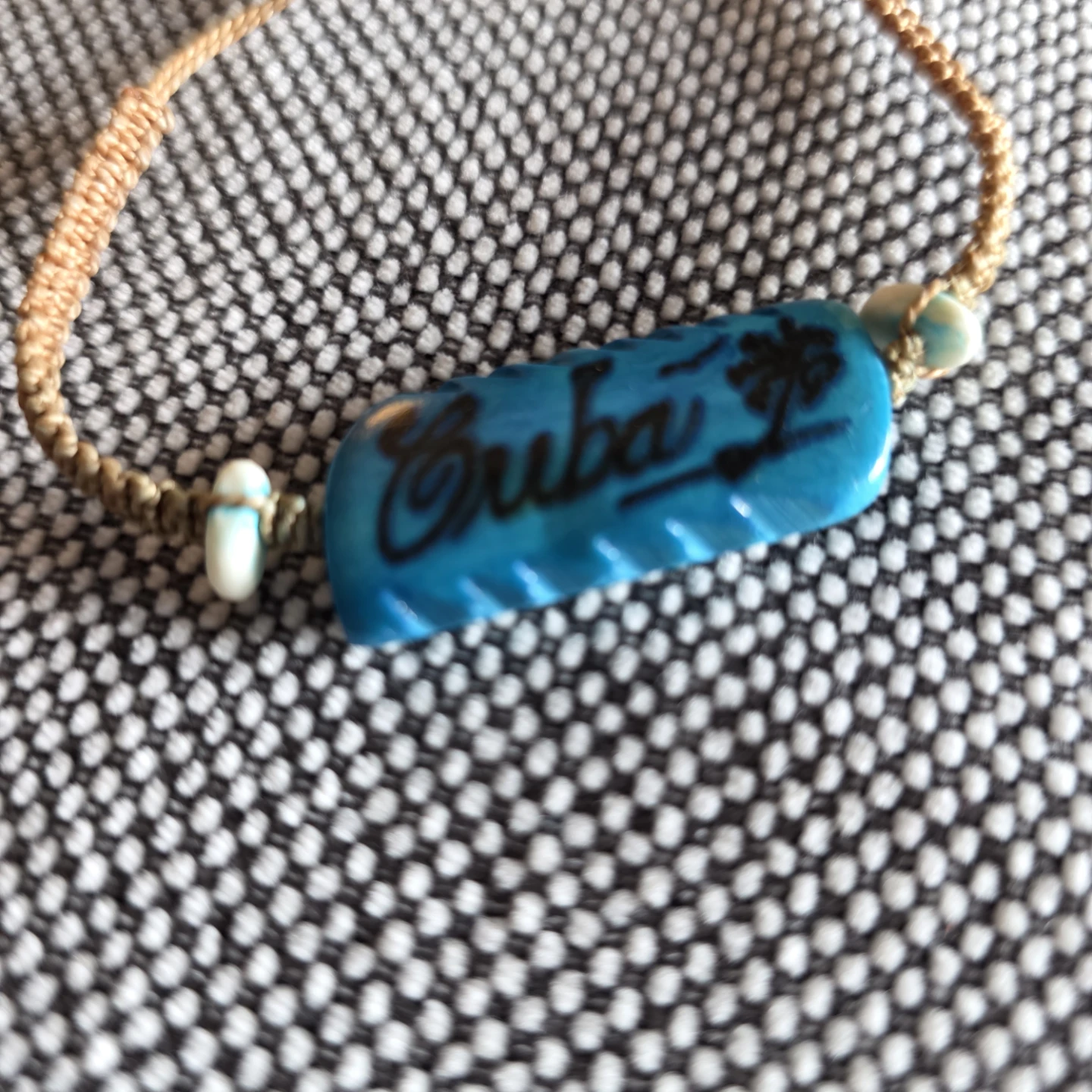 Blue "Cuba" Charm Bracelet with Palm Tree - photo 3