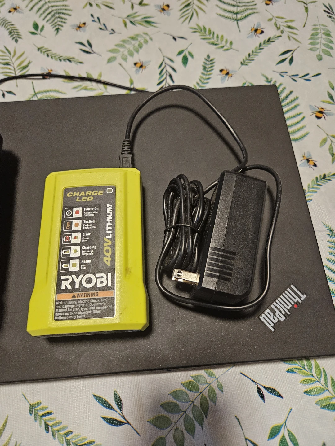 Ryobi 40V Lithium Battery and Charger - photo 4