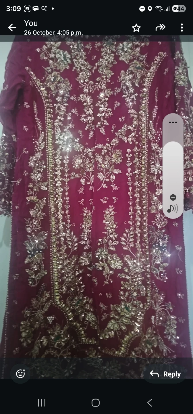 Embroidered Maroon Formal Salwar Kameez - photo 2
