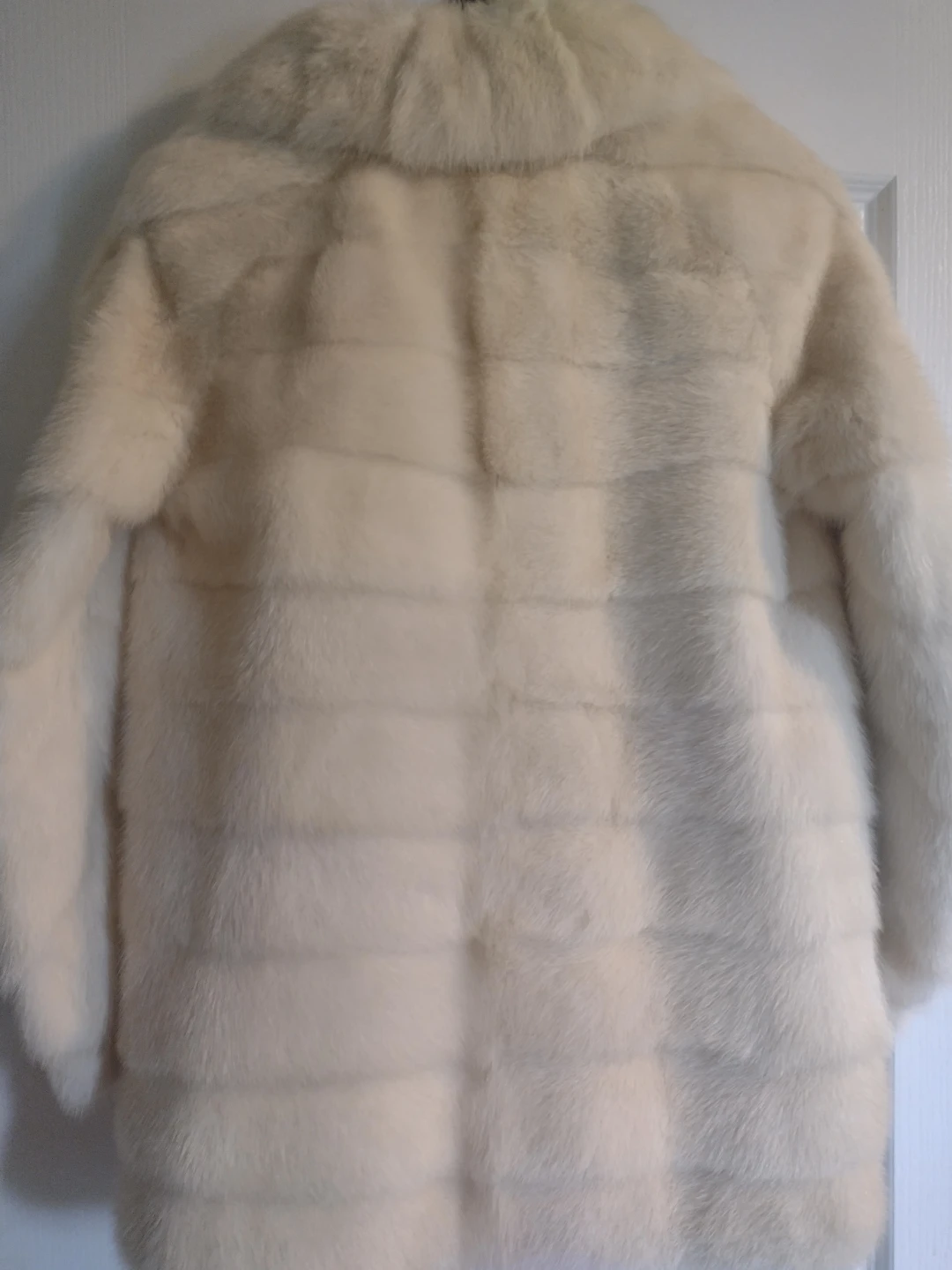 Creamy White faux Fur Coat vintage 60s 70s - photo 2