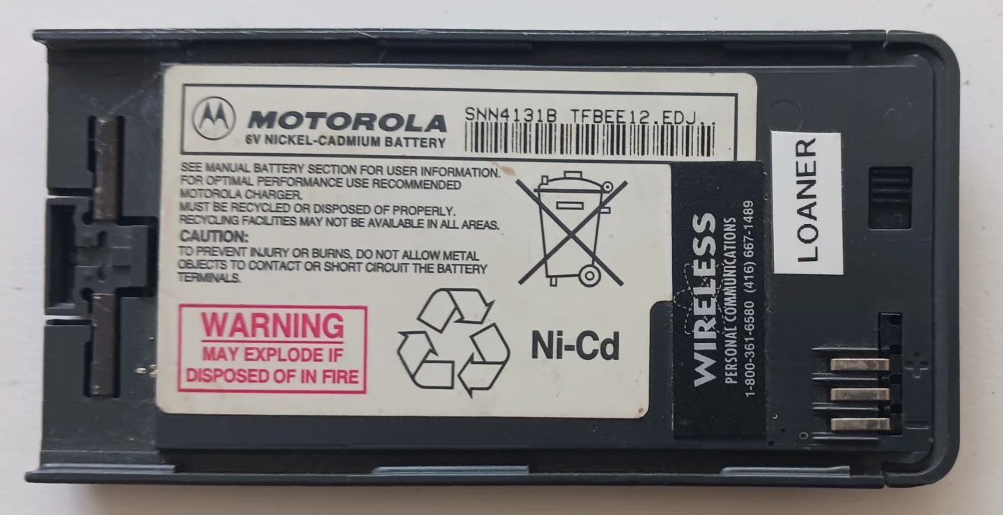 Motorola SNN4131B 6V Ni-Cd Battery For Mobile Phone