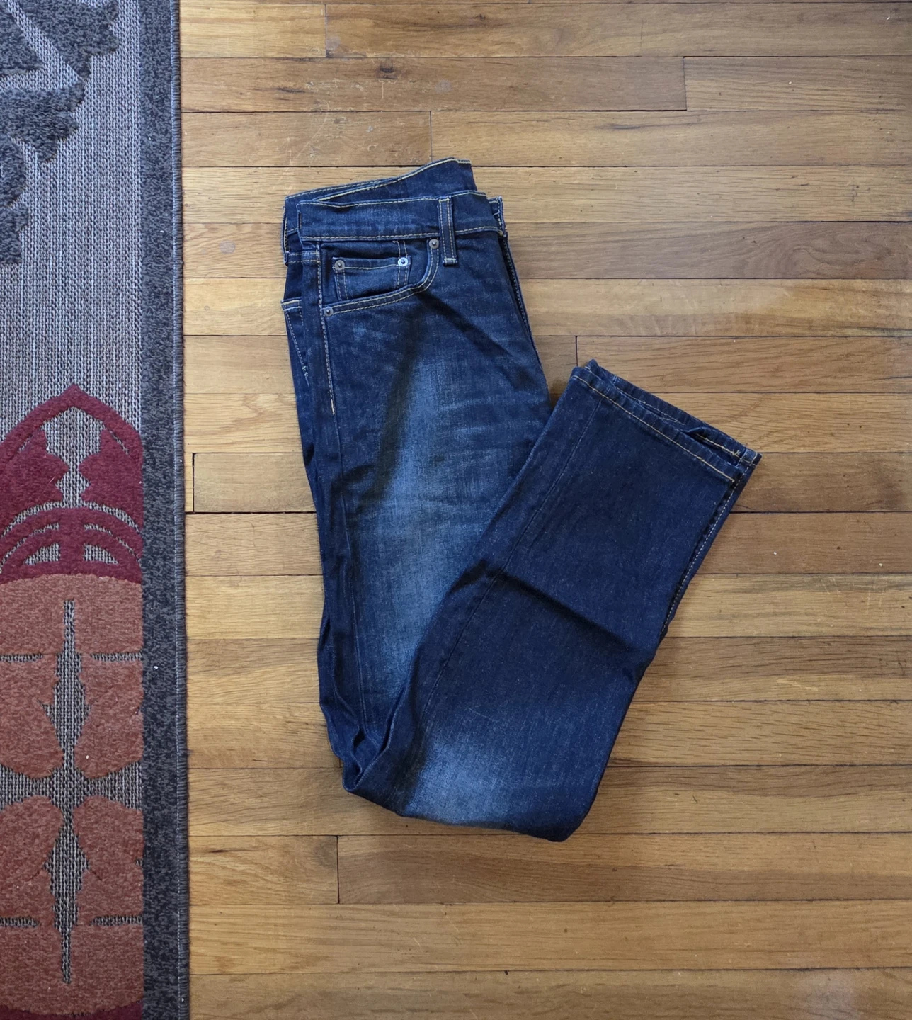 LEVI'S 513 Men's Jeans 30x32 Dark Blue - photo 3