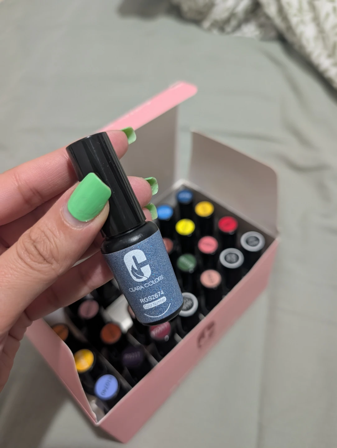 Clara Colors 24 Colors Gel Nail Polish Kit with UV Lamp - photo 5