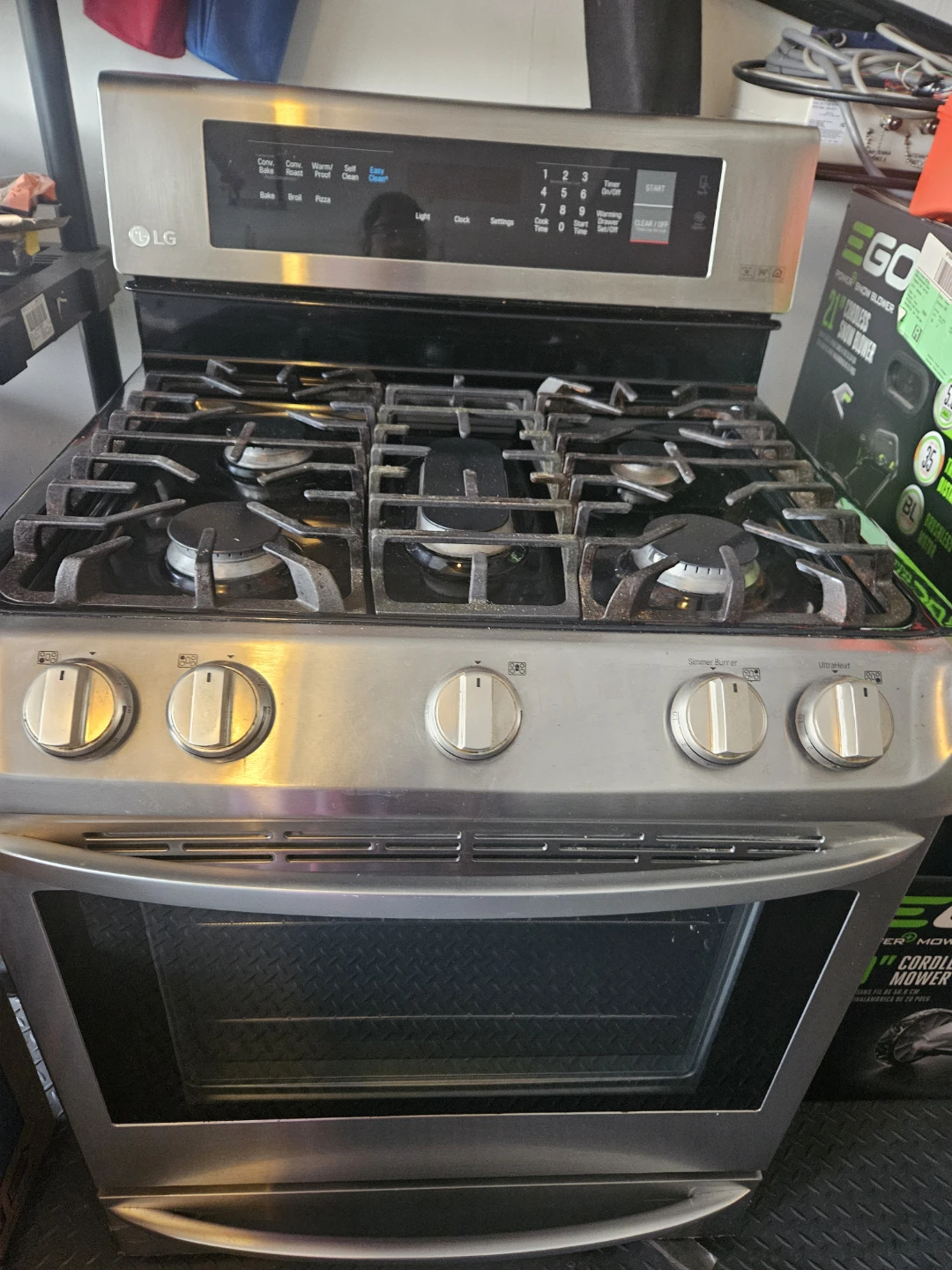 LG gas stove