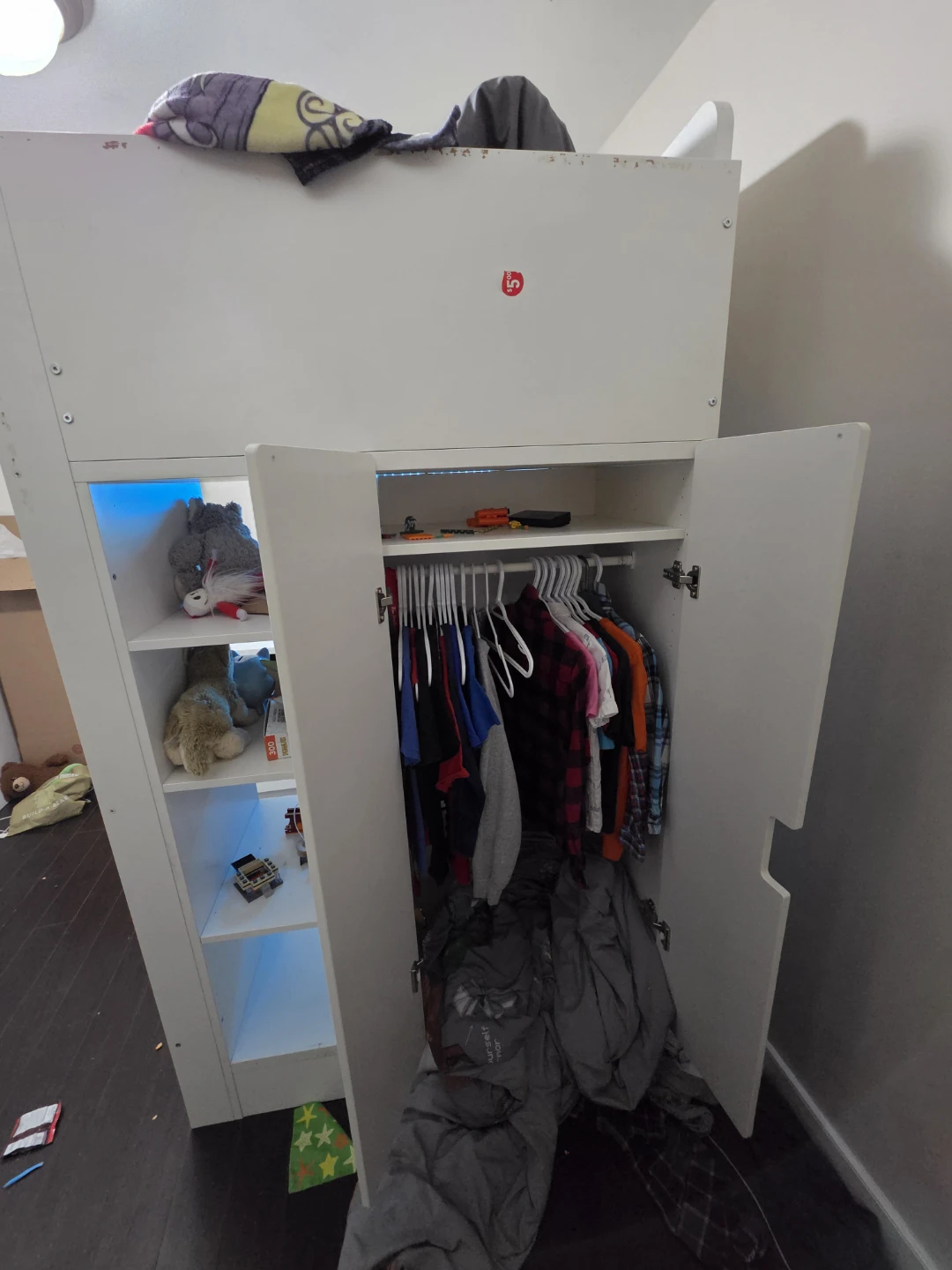 IKEA Loft Bed with Integrated Desk and Closet - photo 5