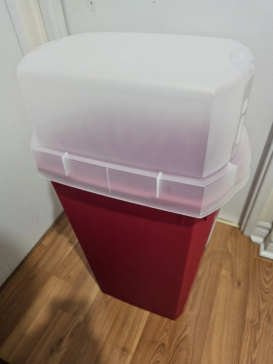 Sterilite Red Gift Wrapping Paper Storage Box 🏈 - photo 2