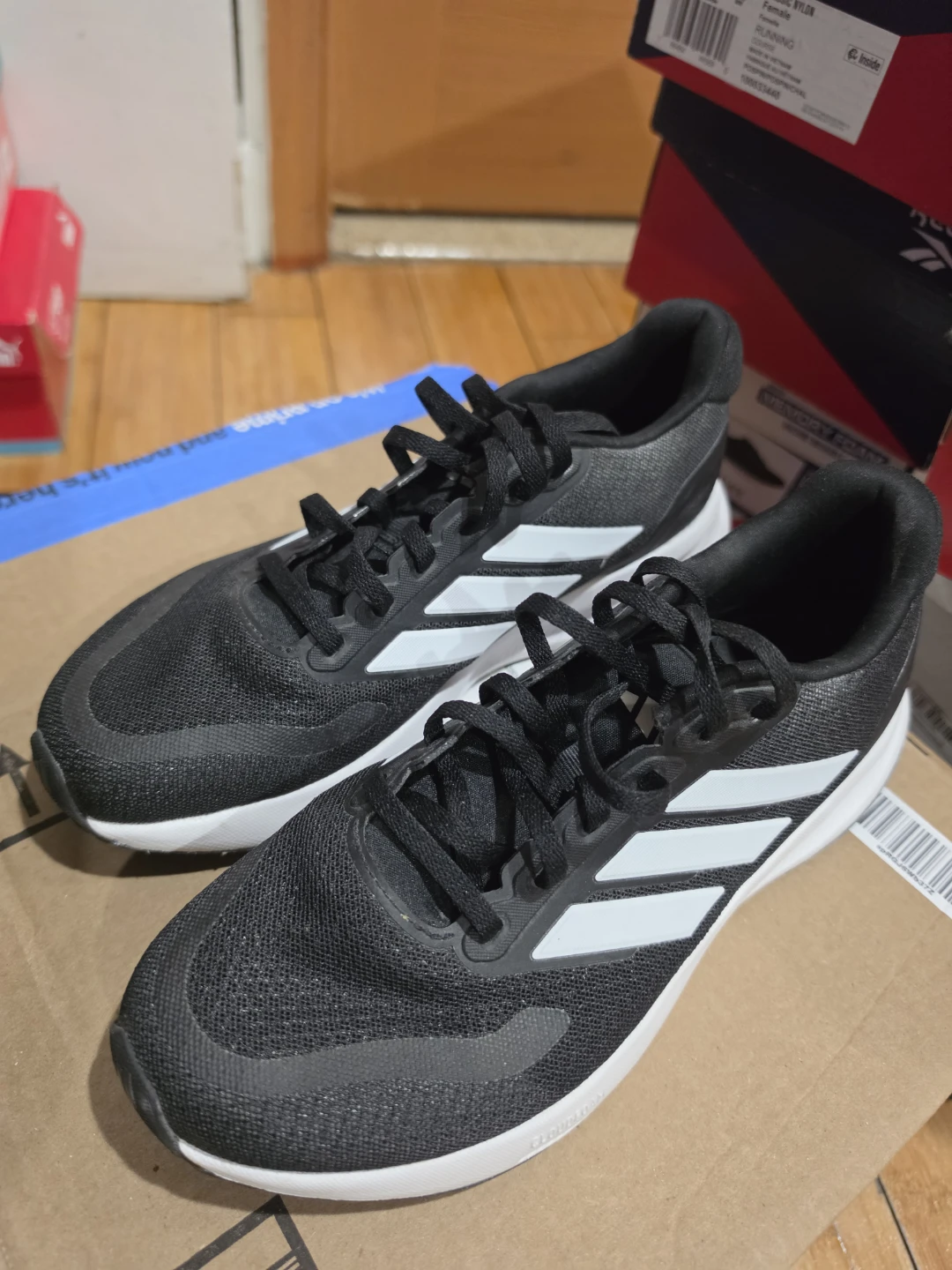 Adidas Running Shoes Black and White