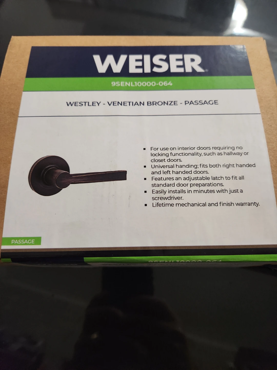 Weiser Westley Passage Lever and Deadbolt Set - photo 2