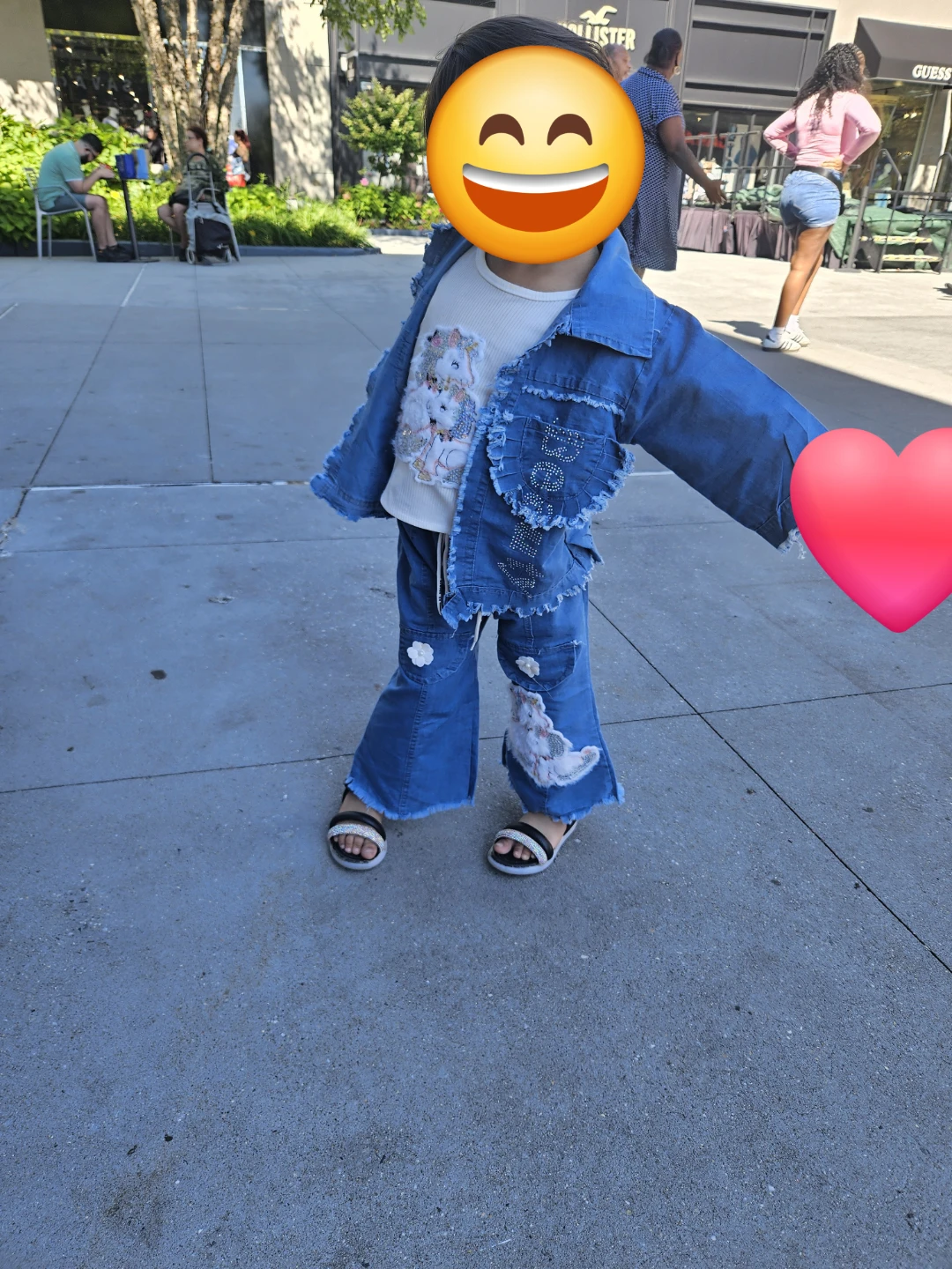 Girls Denim Outfit Set 2t