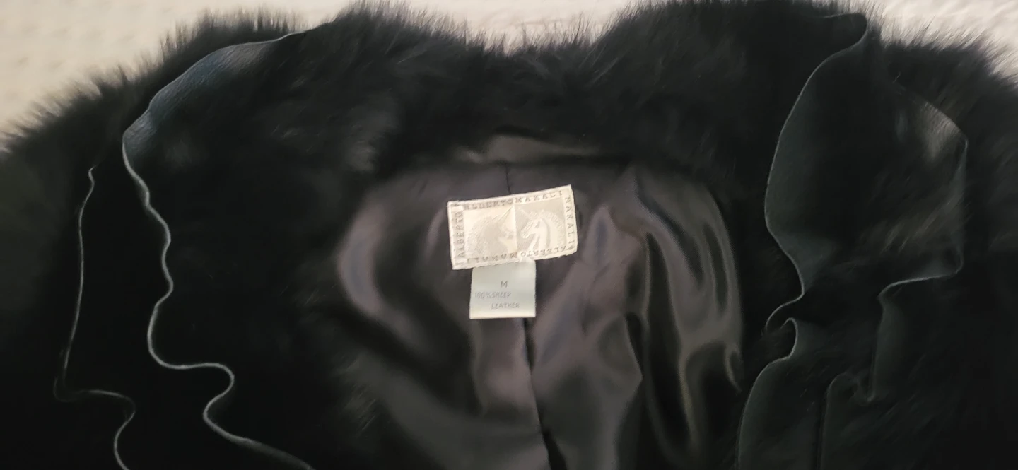 Alberto Makali  Leather Jacket with Fox Fur Trim - photo 4