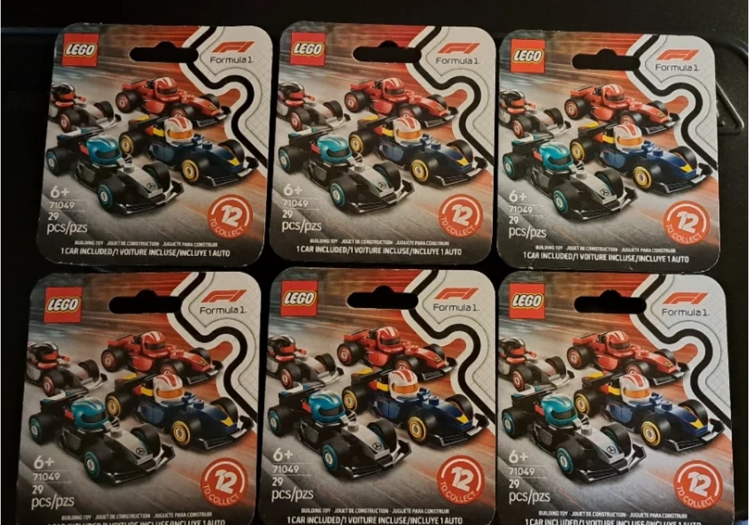 6 New LEGO Mini Formula 1 Building Sets, 71049