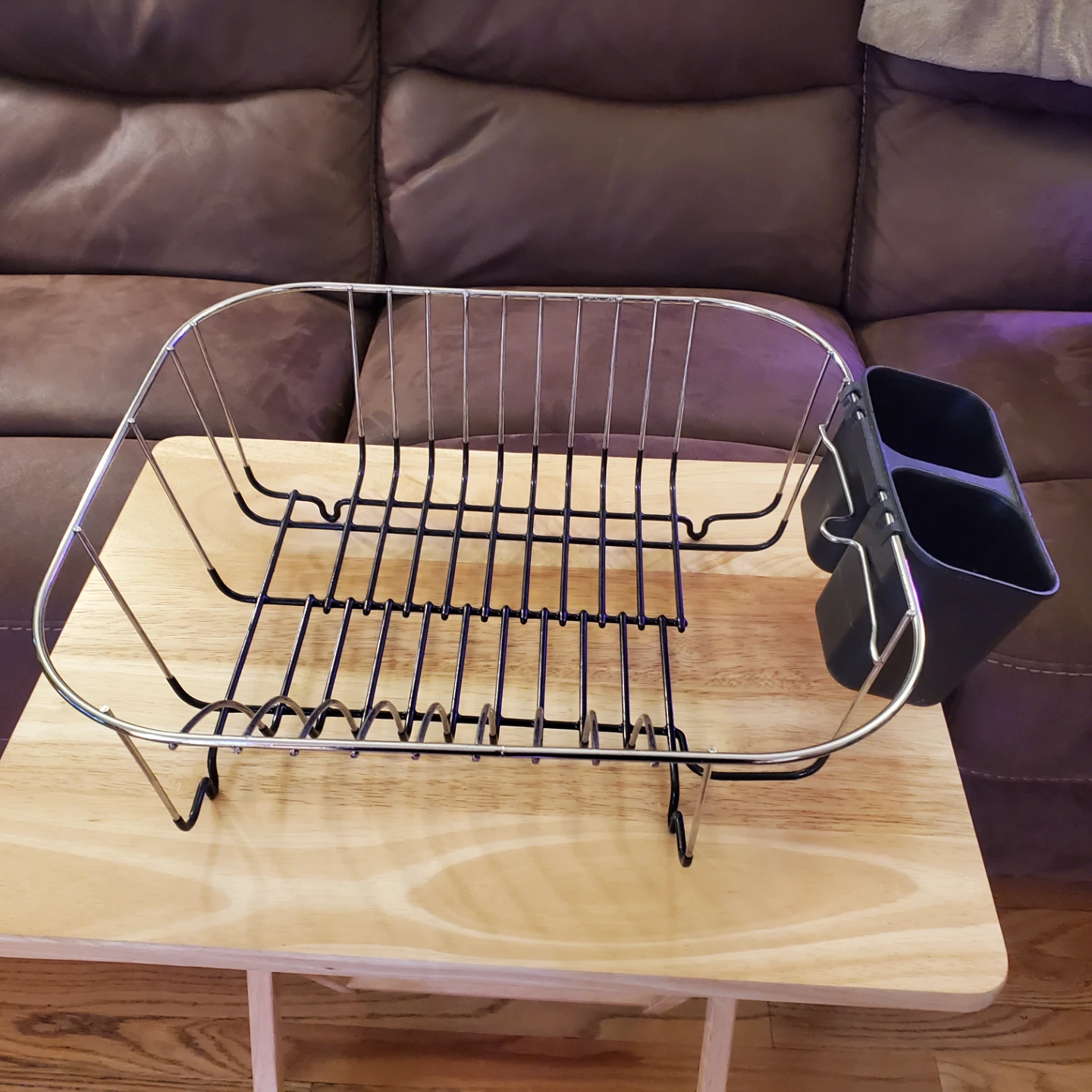 Dish Drying Rack with Cutlery Holder