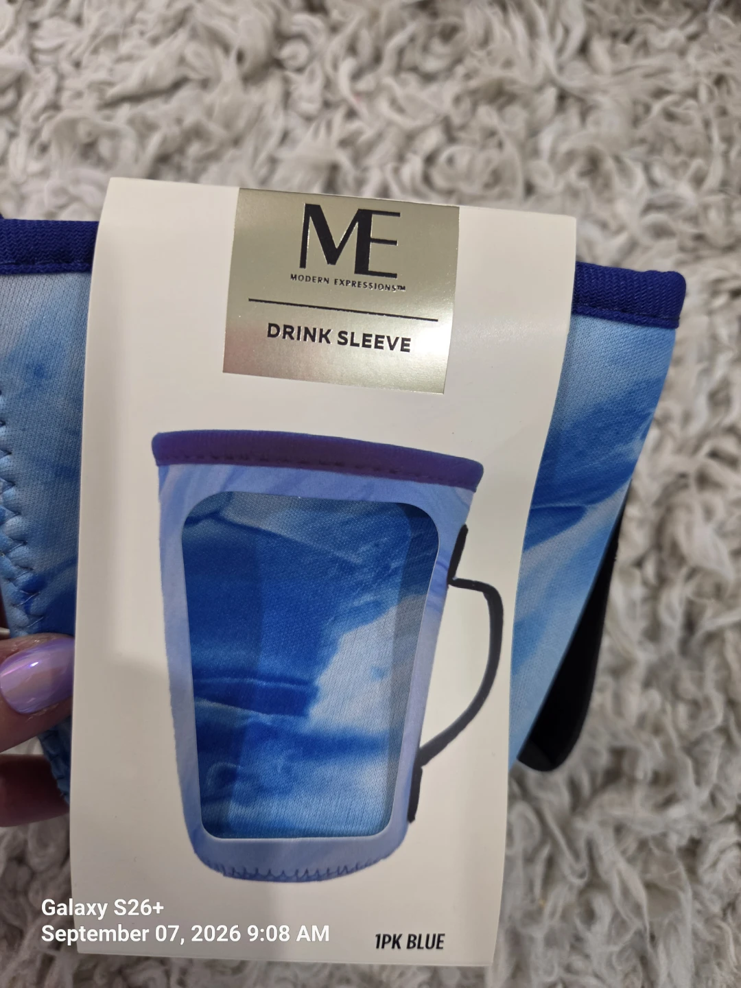 Modern Expressions Drink Sleeve Blue