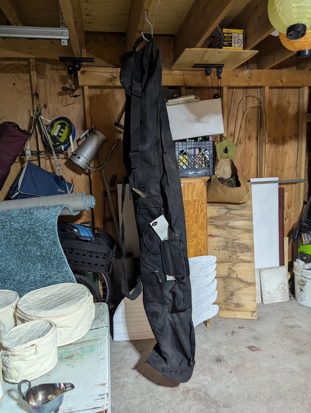 Black Ski Bag for two sets.