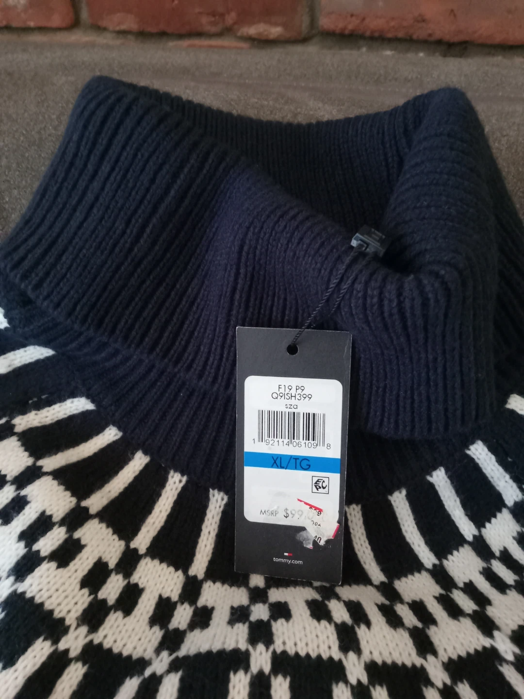 Tommy Hilfiger Navy Fair Isle Turtleneck Sweater - photo 2