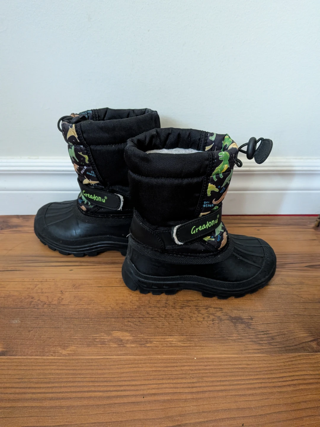 🏈Kids insulated Dinosaur Winter Boots Size 10 - photo 2