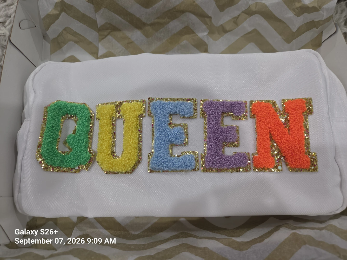 White Queen Patch Pouch