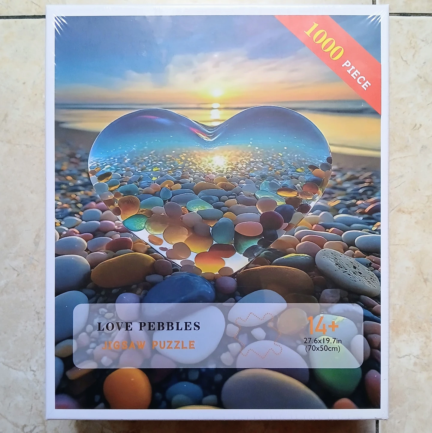 Love Pebbles 1000 Piece Jigsaw Puzzle 🏈